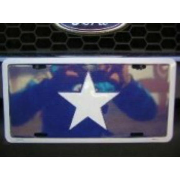 Bonnie Blue Flag Metal License Plate Tag USA auto car south LM001