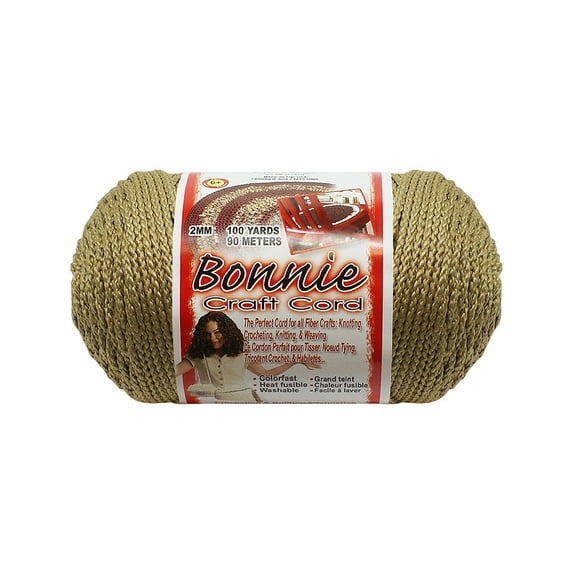 Bonnie Braided Cord: Jute, 2mm x 100 Yards