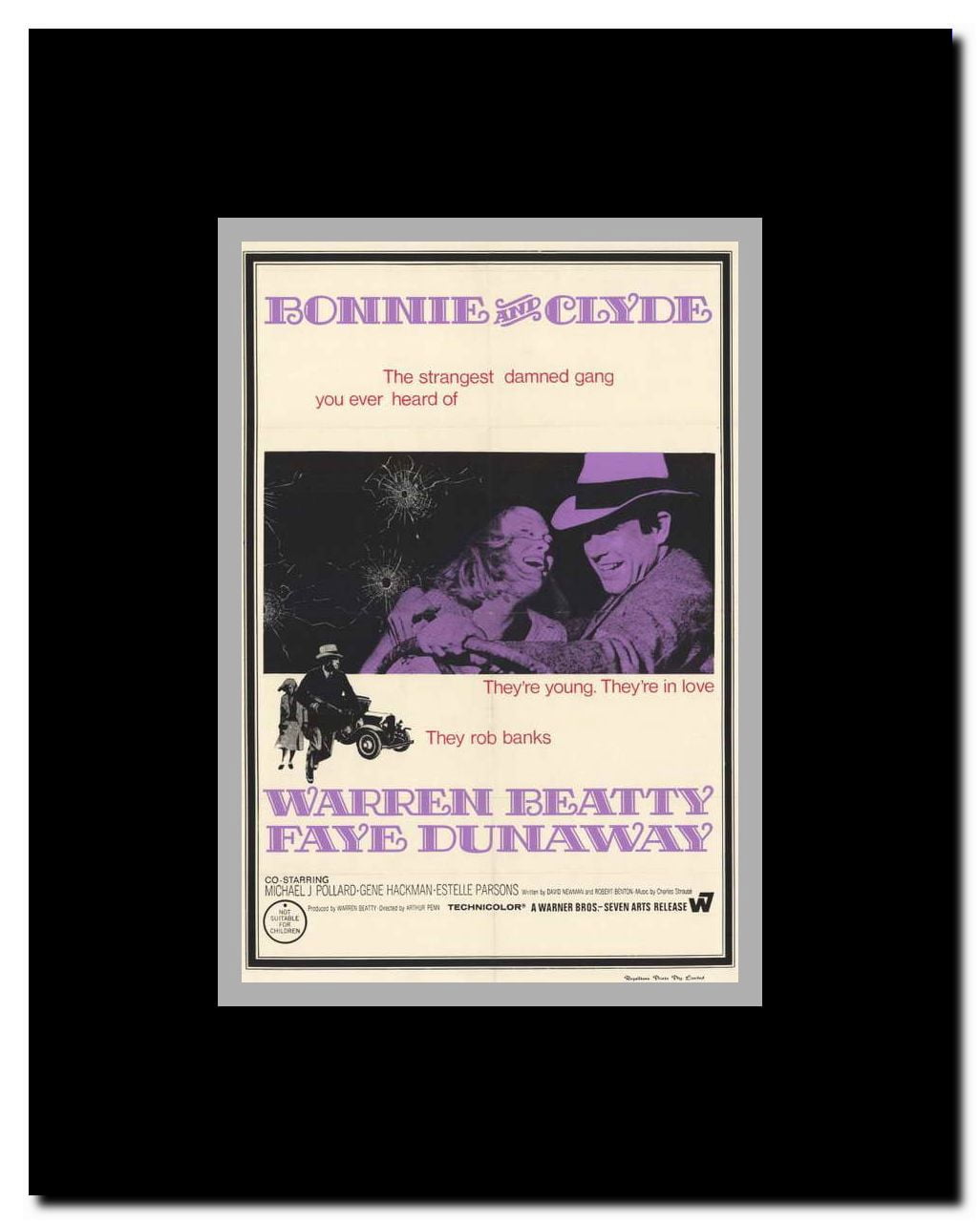 Bonnie & Clyde Framed Movie Poster
