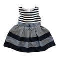 thumbnail image 1 of Bonnie Jean Girl's Sleeveless Tiered Color Block & Stripes Any Occasion Dress (4), 1 of 2