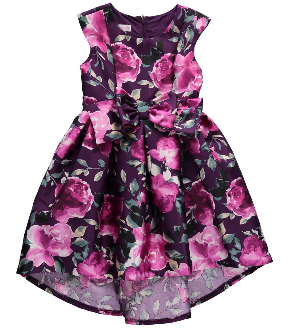 Bonnie Jean Girls 7-16 Floral Mikado Bow Dress - Walmart.com Bonnie Jean Girls 7-16 Floral Mikado Bow Dress - Walmart.com