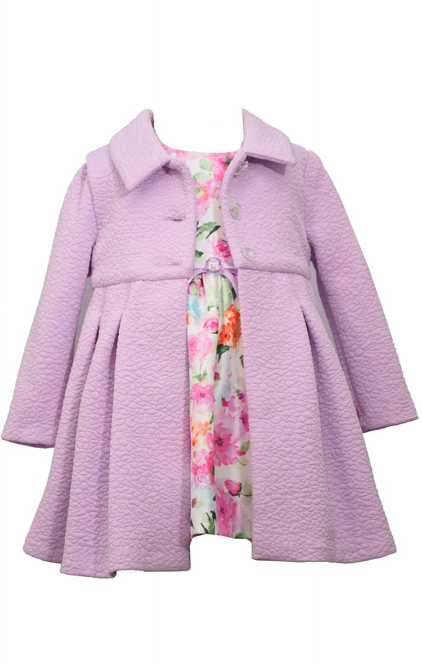 Bonnie Jean Girls Easter Floral Special Ocassion Coat and Dress Set 0 3 months 6X Walmart