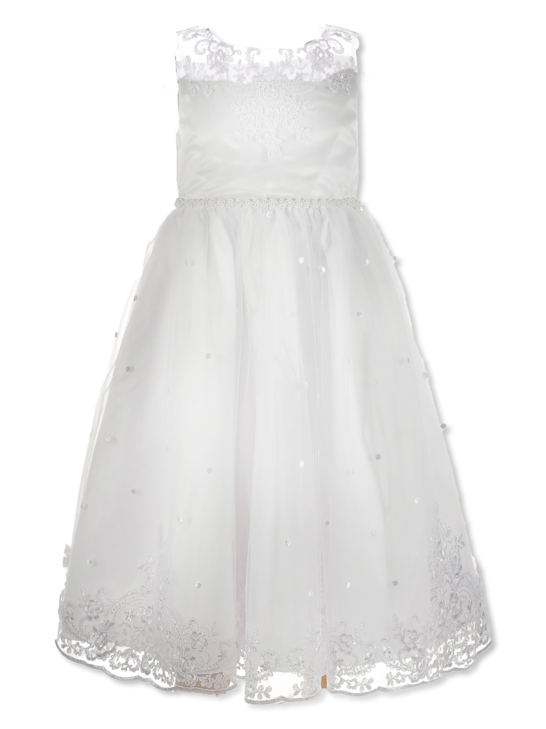 Bonnie Jean Girls' Embroidered Ballerina Dress - white, 8 (Big Girls) Bonnie Jean Girls' Embroidered Ballerina Dress - white, 8 (Big Girls)