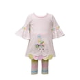 thumbnail image 1 of Bonnie Jean Girls Holiday Easter Bunny Egg Hem Capri Set (Ivory, 18 Months), 1 of 1