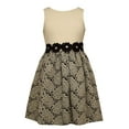 thumbnail image 1 of Bonnie Jean Girls Modern Special Occasion Contrast Banding Dress (Ivory, 12), 1 of 3