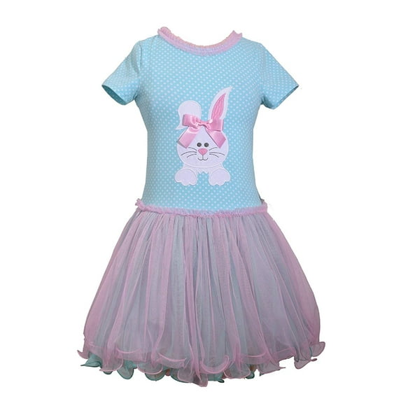 Bonnie Jean Holiday Special Occasion Easter Girls Dress (8, Aqua)