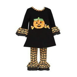 Bonnie Jean Little Girl's Halloween Cat Tutu Set 2pcs-3T