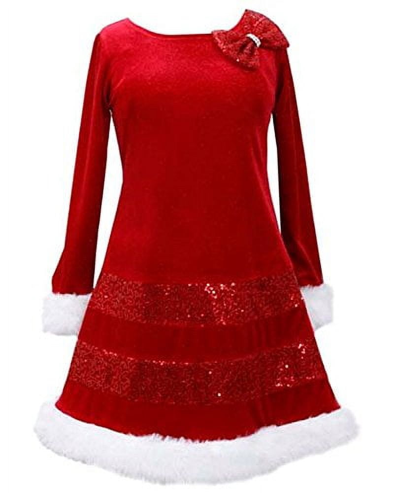 bonnie jean christmas dress Sheer Lace Bodice Straight Across Spaghetti Straps Short Cocktail Dress main image 1