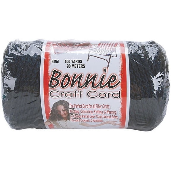 Bonnie Macrame Craft Cord 6mm 100 Yards-Navy