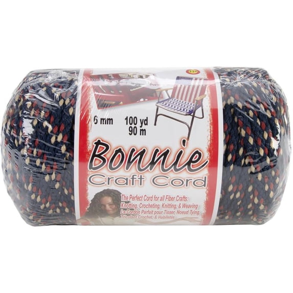 Bonnie Macrame Craft Cord 6mm X 100yd-Wild Berry