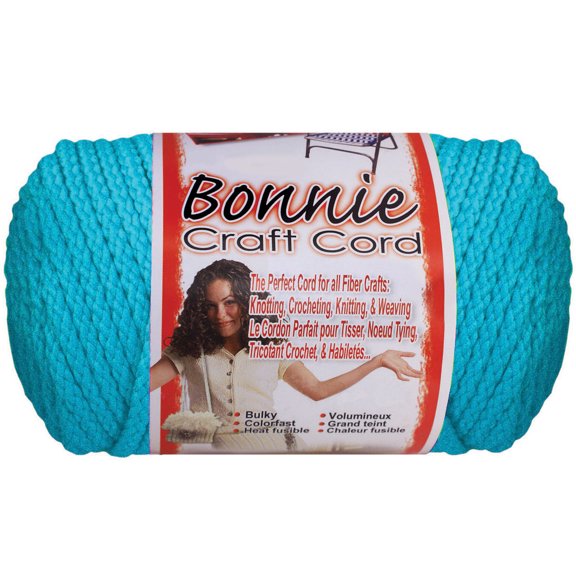 Pepperell Bonnie Macrame Neon Craft Cord 4mm x 100 Yards Begonia