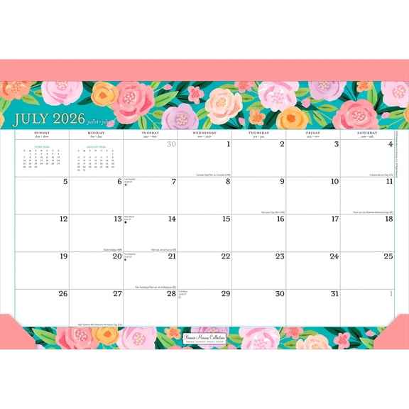 Bonnie Marcus | 2027 14x10" 18 Months Desk Pad Calendar | July 2026 - December 2027