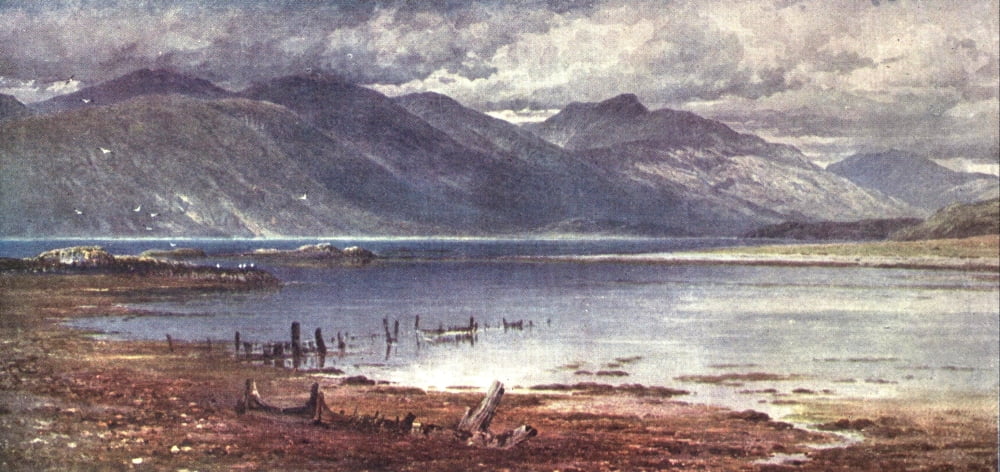 Bonnie Scotland 1912 Morven Hills Canvas Art - Harold Sutton Palmer (24 x 36)
