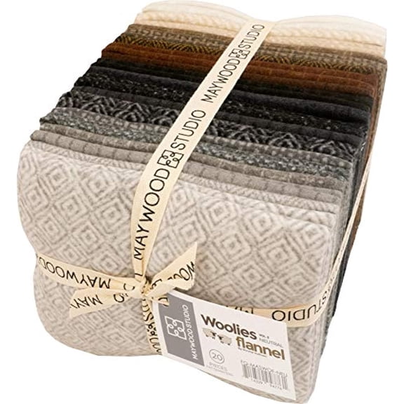 Bonnie Sullivan Woolies Flannel Neutrals Vol. 2 20 Fat Quarters Maywood Studio