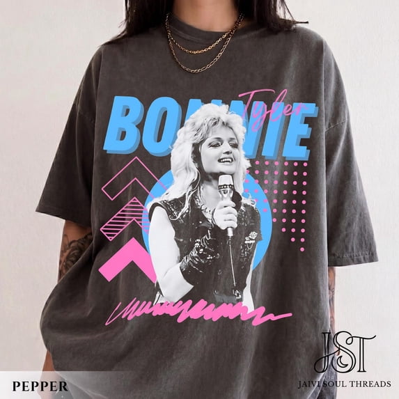 Bonnie Tyler T-Shirt Retro Memphis Style Graphic Tee