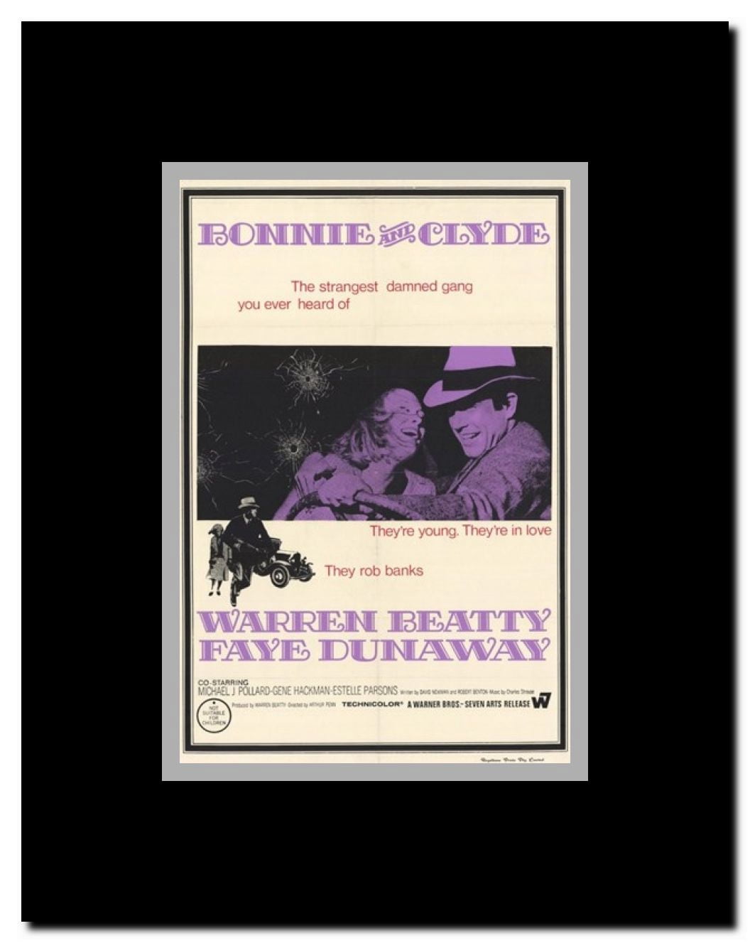 Bonnie and Clyde Framed Movie Poster