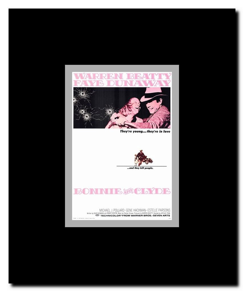 Bonnie and Clyde Framed Movie Poster