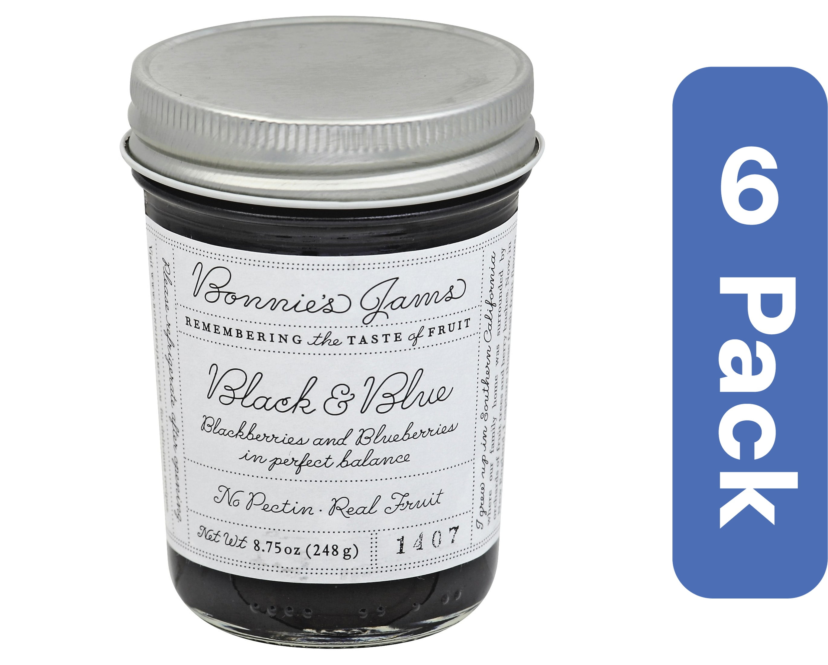 Bonnie's Jams Black and Blue Jam 8.75 oz (Pack of 6)