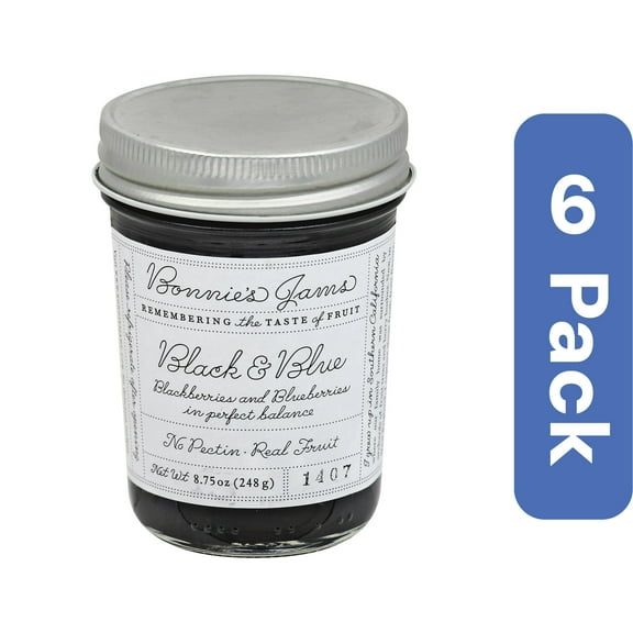 Bonnie's Jams Black and Blue Jam 8.75 oz (Pack of 6)