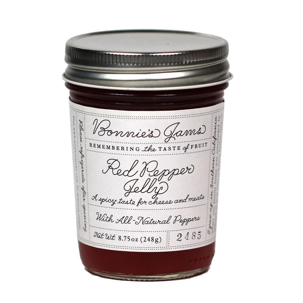 Bonnie's Jams Red Pepper Jelly 8.75 oz (Pack of 6)