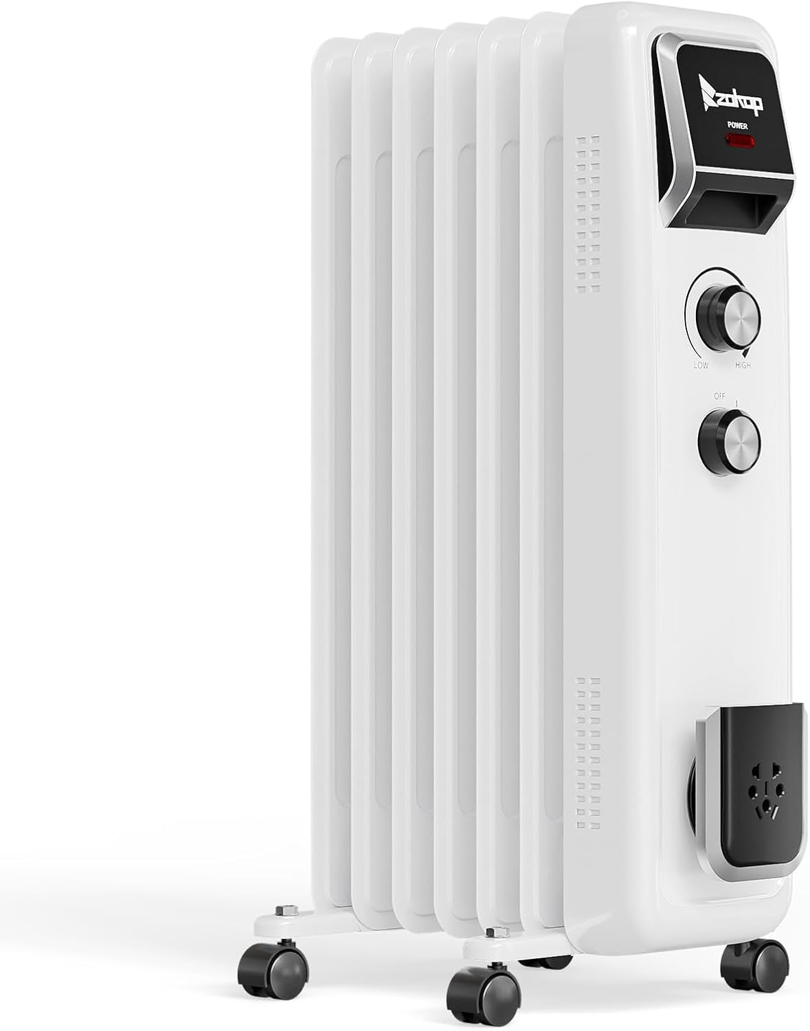 Aireplus 1500w Oil Filled Radiator Electric Heater Bonnlo 1500W Oil Filled Radiator Heater, Electric Space Heater with