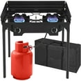 Bonnlo 2Burner Outdoor Portable Propane Burner Stove 150,000BTU Gas