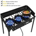 Bonnlo 3Burner Outdoor Portable Propane Burner Stove 225,000BTU Gas