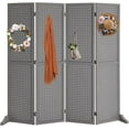 thumbnail image 1 of Bonnlo 4 Panel Pegboard Freestanding, 5 FT Portable Display for Craft Show Jewelry, Wooden Folding Room Divider, 1 of 7