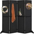 thumbnail image 1 of Bonnlo 4 Panel Pegboard Freestanding, 5 FT Portable Display for Craft Show Jewelry, Wooden Folding Room Divider, 1 of 7