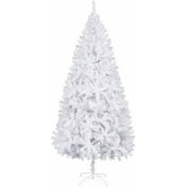 Bonnlo 9ft White Christmas Tree, Artificial Christmas Tree w/ 2000 Branch Tips, Large Xmas Tree Holiday Party Decorations
