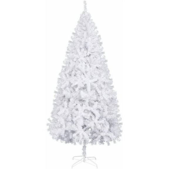 Bonnlo 9ft White Christmas Tree, Artificial Christmas Tree w/ 2000 Branch Tips, Large Xmas Tree Holiday Party Decorations