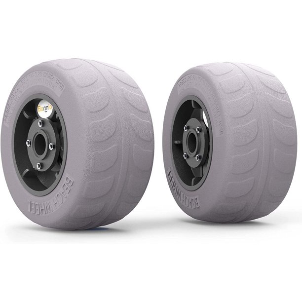 Bonnlo Beach Wheels 9" Replacement Balloon Sand Tires for Axle with 0.