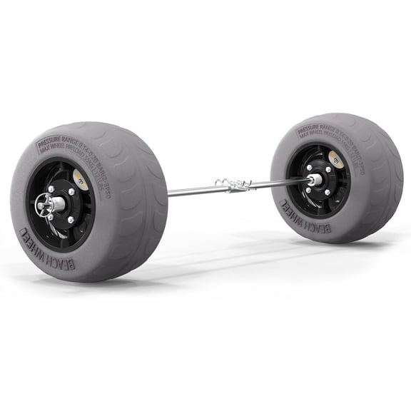 Bonnlo Beach Wheels 9" Replacement Balloon Sand Tires for  Dolly, Canoe Trolley, Beach Cart, Wagon, Buggy, Rolling Walker, Garden Cart, Wheelchair, Fishing Cart-2 Packs