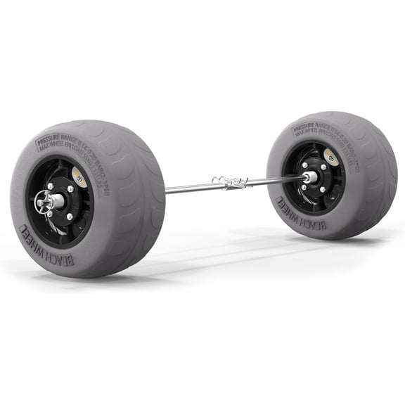 Bonnlo Beach Wheels 9" Replacement Balloon Sand Tires for Dolly, Canoe Trolley, Beach Cart, Wagon, Buggy, Rolling Walker, Garden Cart, Wheelchair, Fishing Cart-2 Packs