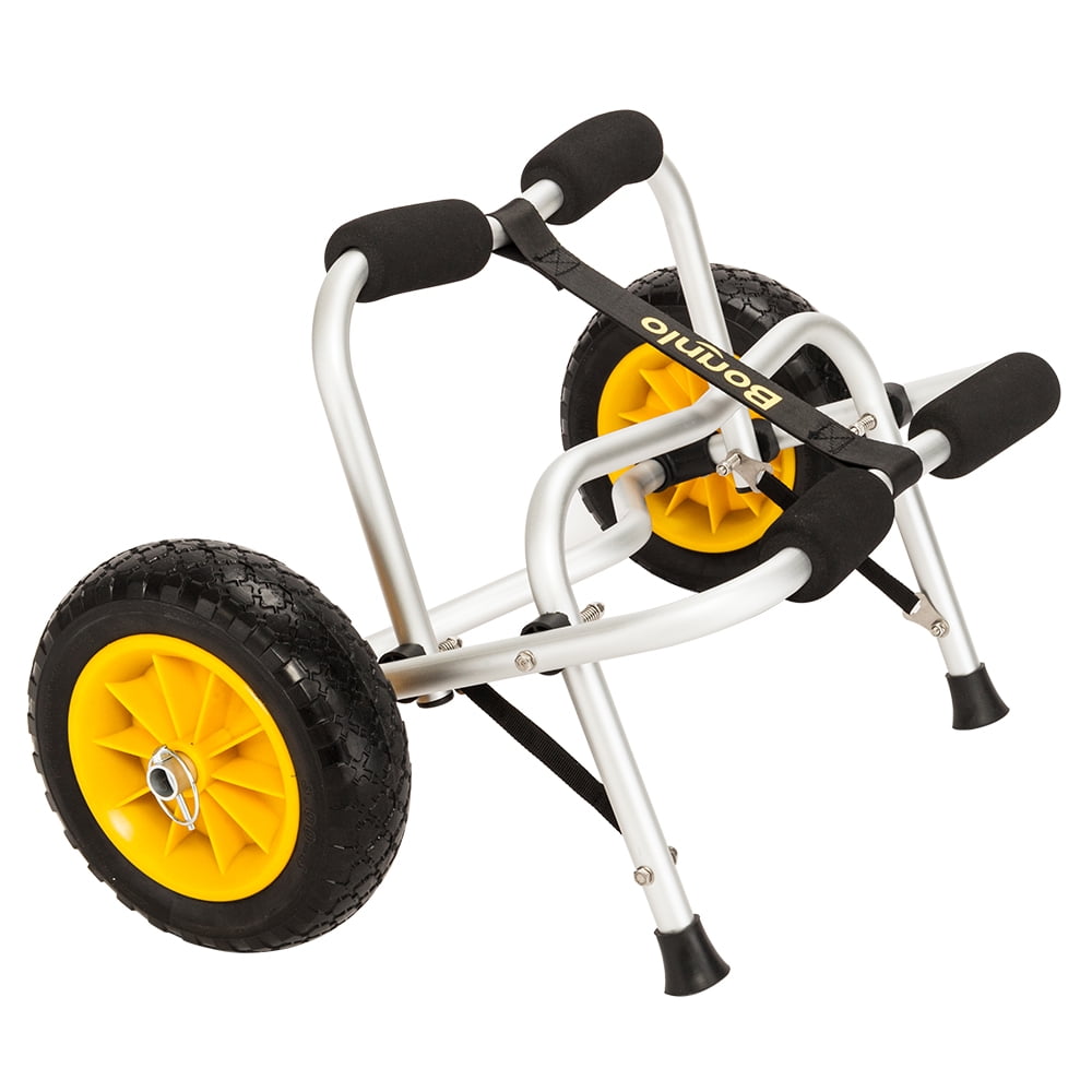 Bonnlo Boat Kayak 20x2mm Aluminum Canoe Cart Carrier Dolly Trailer