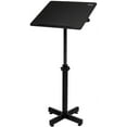 thumbnail image 1 of Bonnlo Classic Lectern Podium Stand, Height Adjustable Mobile Podium, Multi-Purpose Tabletop for Speech, Lecture, Church, Reading or Laptop Desk with Edge Stopper, Black, 1 of 9