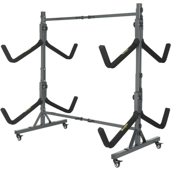 Bonnlo Freestanding Kayak Rack for 4 Kayaks
