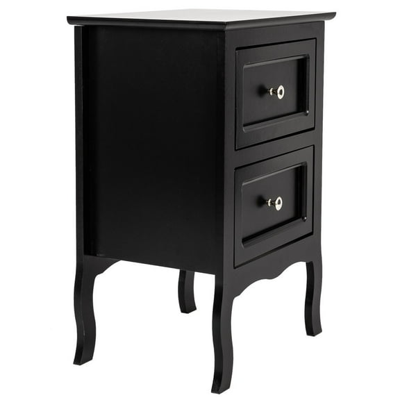 Bonnlo Nightstand with 2 Drawers, Night Stands for Bedrooms, Small Bed Side Table/ Night Stand with Drawers for Small Spaces