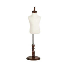 Toddler Mannequin Form In White W/ Metal Base