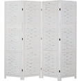 thumbnail image 1 of Bonnlo Wood Room Divider Privacy Screen, 5.9 Ft Tall Folding Partition Wall Divider, Freestanding Space Separator, 1 of 7