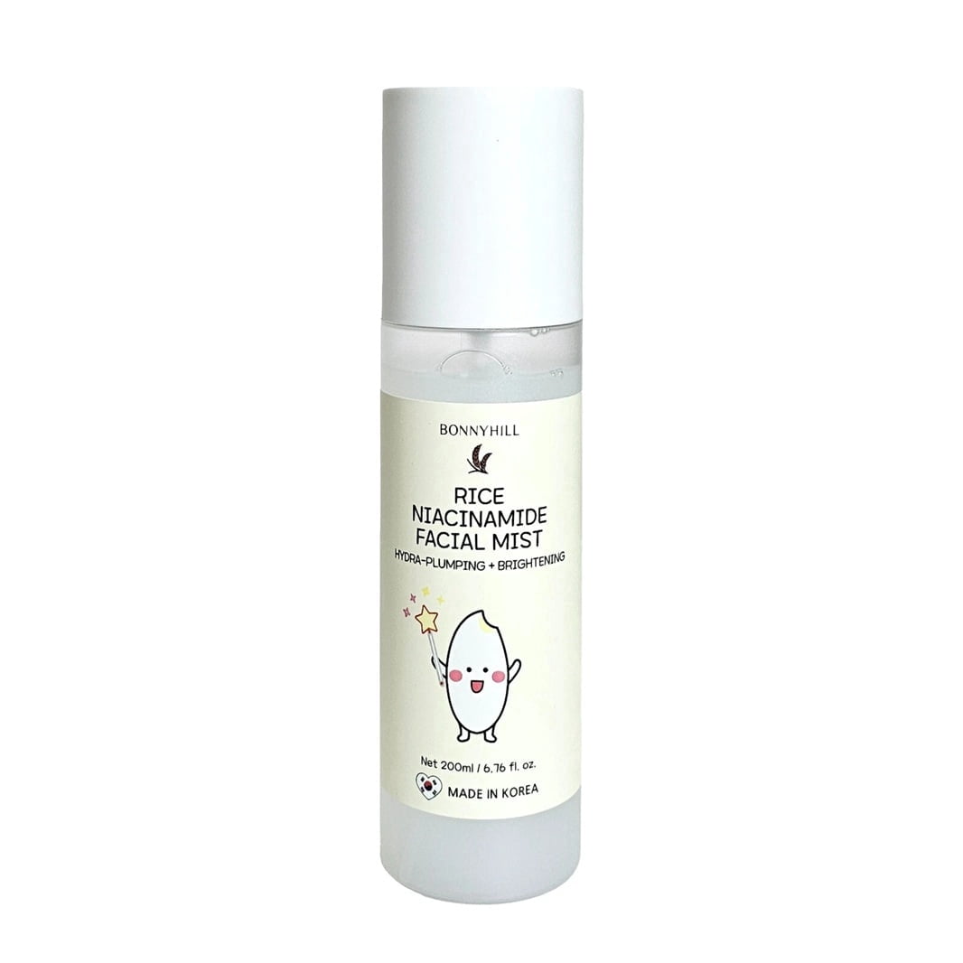 Bonnyhill Rice Niacinamide Facial Mist, Hydra-Plumping + Brightening Face Mist, 6.76 fl oz / 200 mL