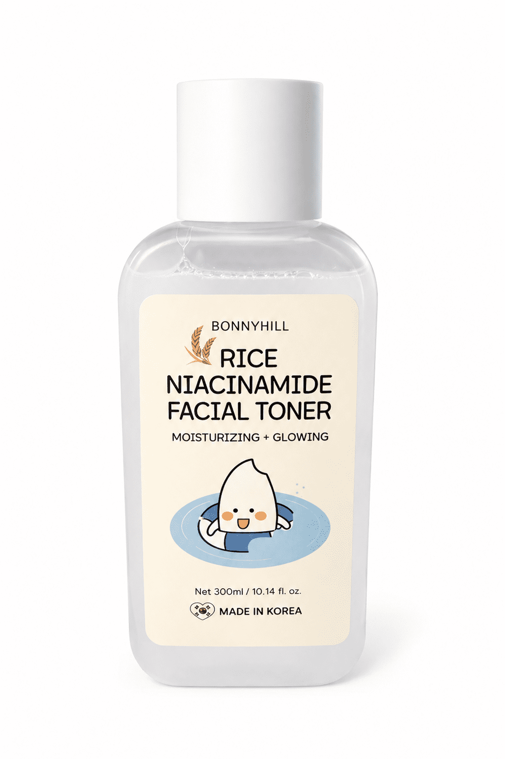 Bonnyhill Rice Niacinamide Facial Toner 10.14 fl oz, Brightening Hydrating Face Toner with Niacinamide & Rice Extract