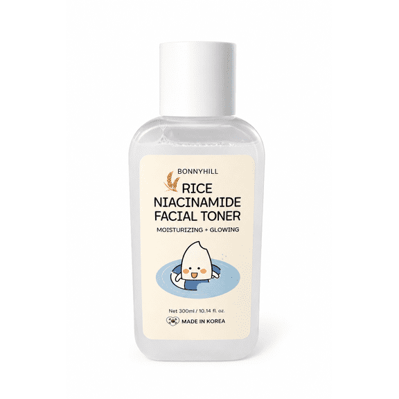 Bonnyhill Rice Niacinamide Facial Toner 10.14 fl oz, Brightening Hydrating Face Toner with Niacinamide & Rice Extract