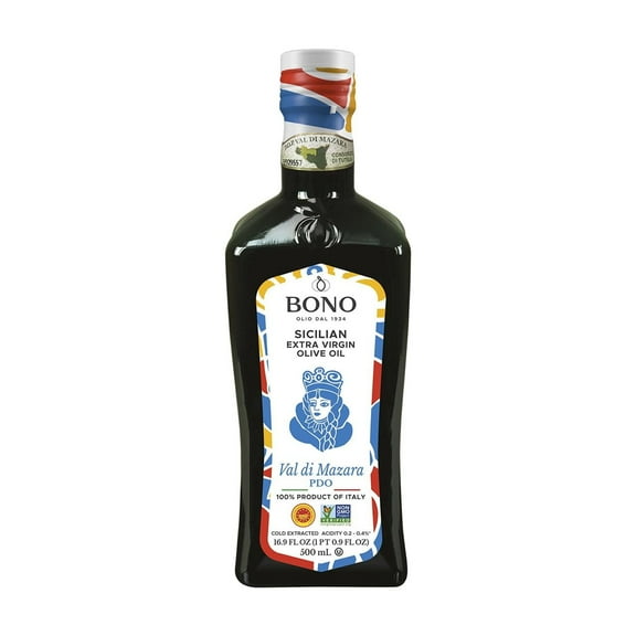 Bono Sicilian Certified PDO DEF29 Val Di Mazara Extra Virgin Olive Oil - 16.9 oz