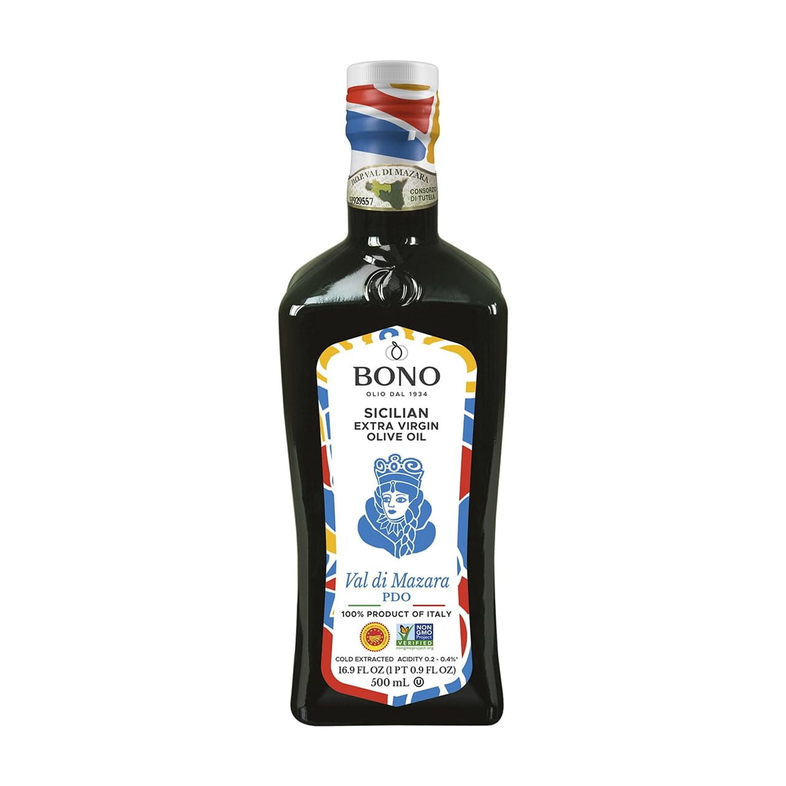 Bono Sicilian Certified PDO OKA4&nbsp;Val Di Mazara Extra Virgin Olive Oil - 16.9 oz