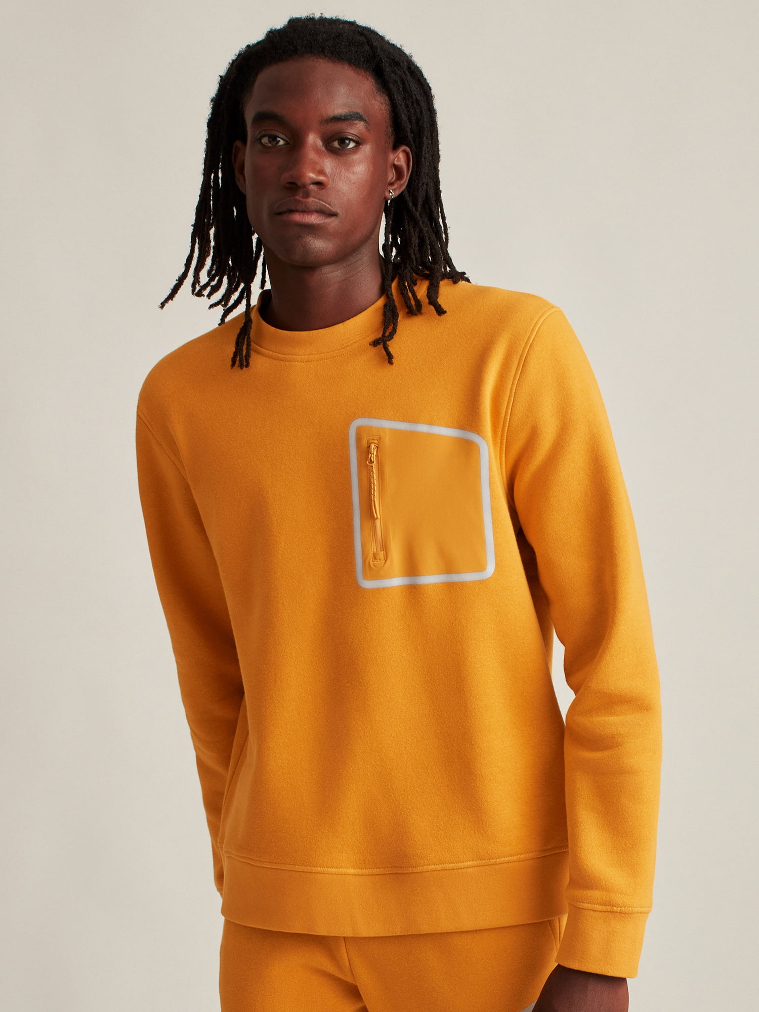 Big cheap yellow sweatshirt