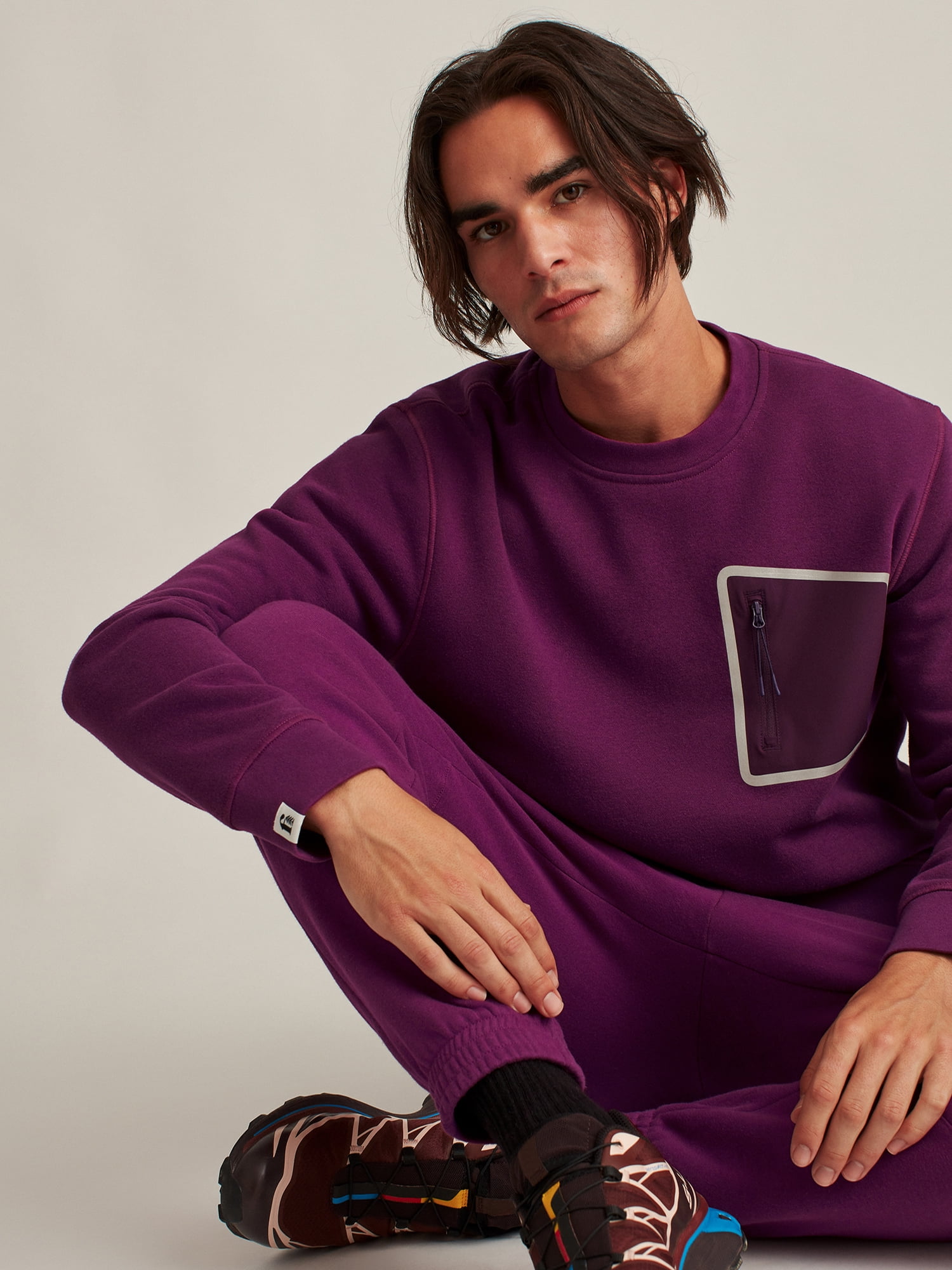 Bonobos Fielder Men's and Big Men's Fleece Crewneck Sweatshirt, Up to Size 3XL