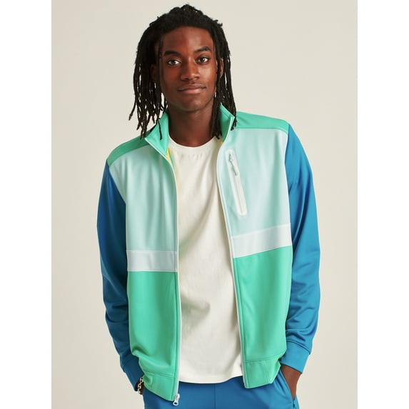 Bonobos Fielder Men's and Big Men's Full Zip Track Jacket, up to 3XL