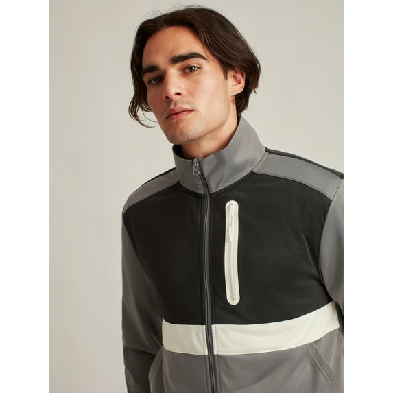 Bonobos Fielder Men's and Big Men's Full Zip Track Jacket, up to 3XL