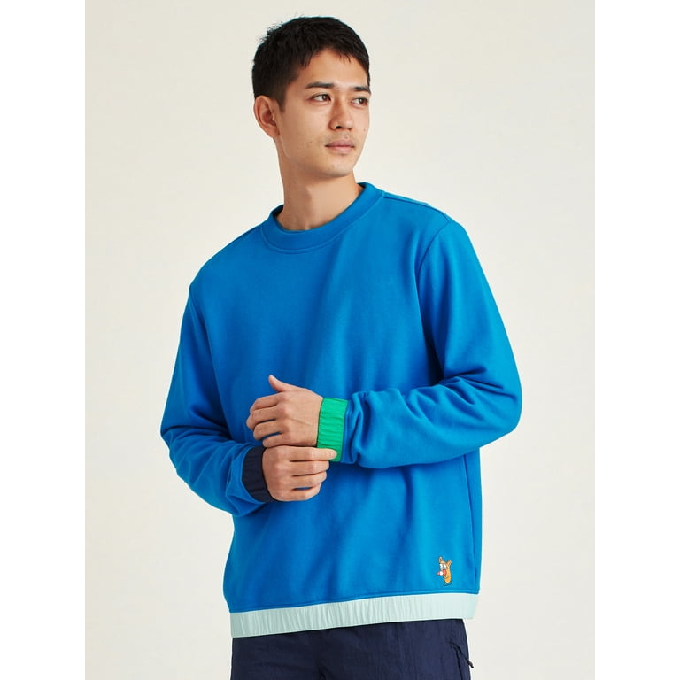 Bonobos Fielder Men's and Big Men's Mixed Media Crew Neck